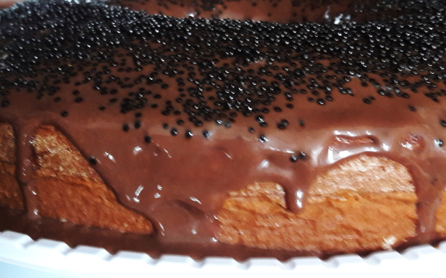 Bolo de cenoura Sanclair