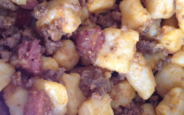 Nhoque de aipim (mandioca ou macaxeira)