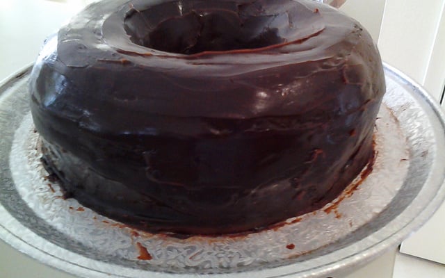 falso ganache de chocolate