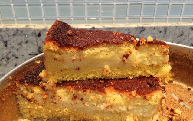 Bolo de fubá cremoso