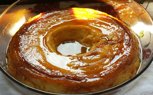 Pudim de micro-ondas