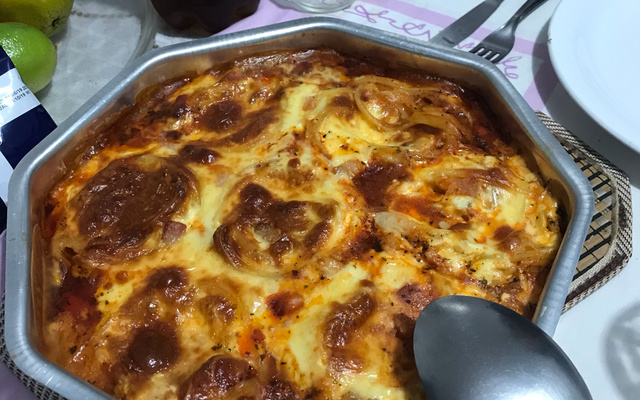 Macarrão ninho ao forno