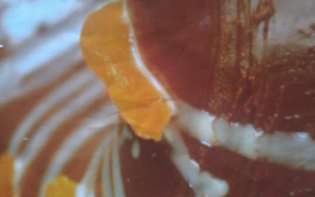 Manjar de chocolate ao molho de rum