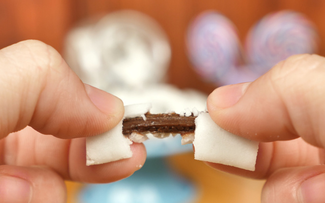 Bala de coco recheada