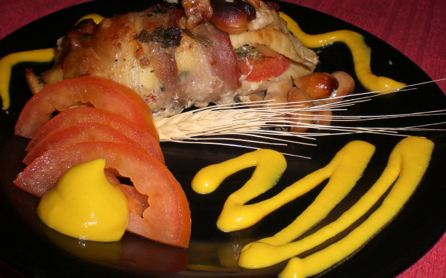 Filé de tilápia recheado