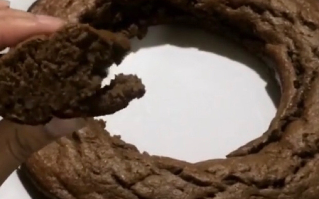 Bolo shake de chocolate