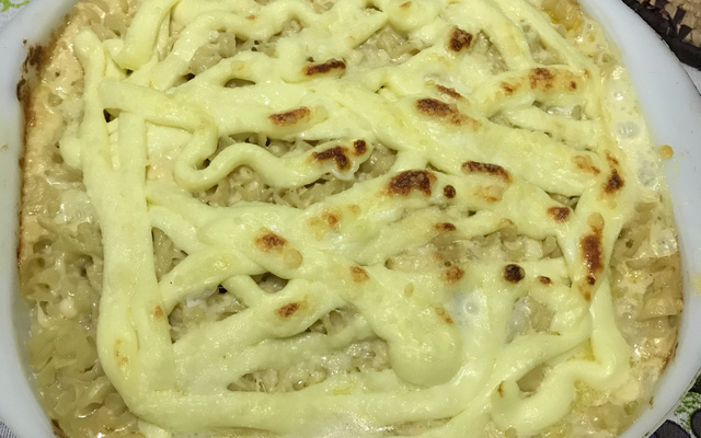 Talharim ao molho de queijo