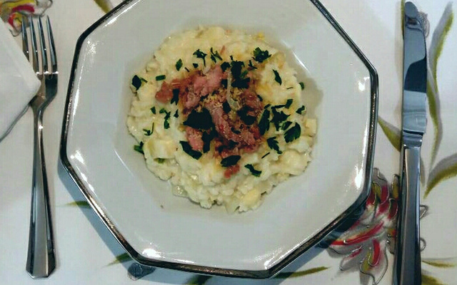 Risoto de palmito cremoso