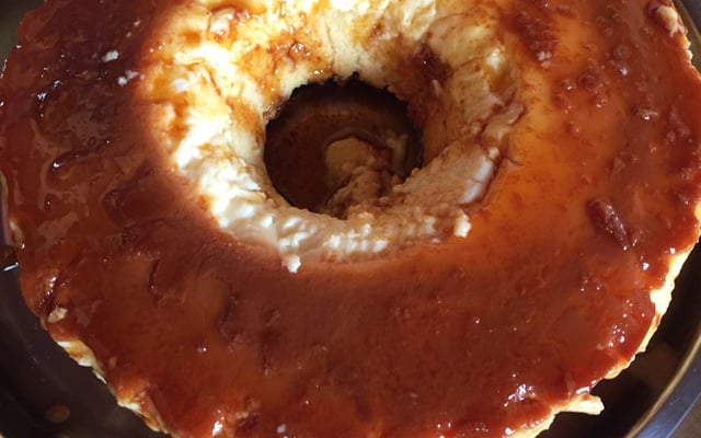 Bolo pudim de laranja