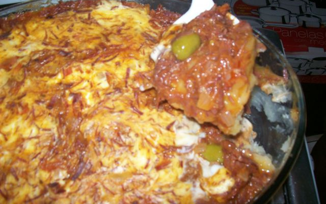 Escondidinho de carne seca