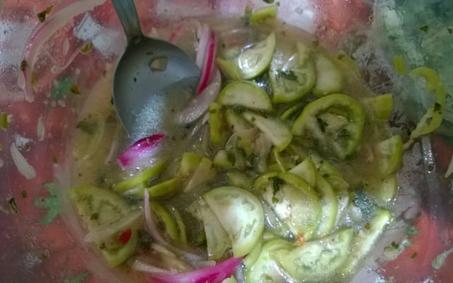 Ceviche de jiló da tia Su