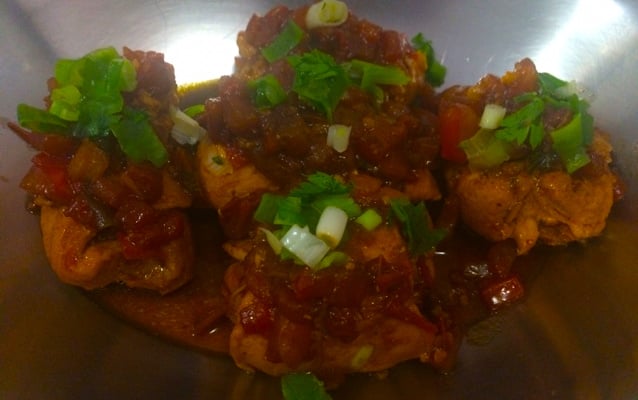 Filé de frango recheado