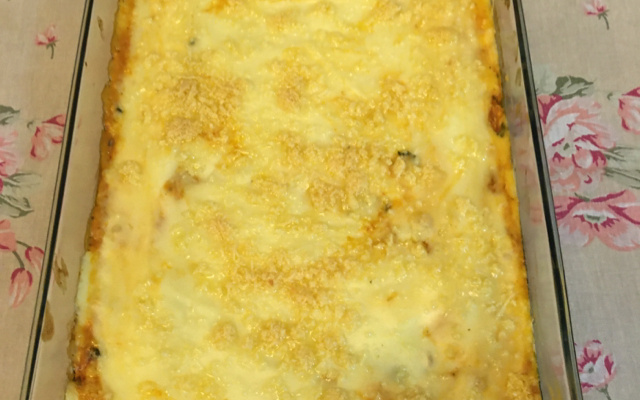 Escondidinho de frango com batata