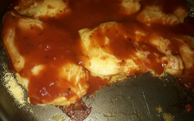 Frango à milanesa sem farinha de rosca e ovo