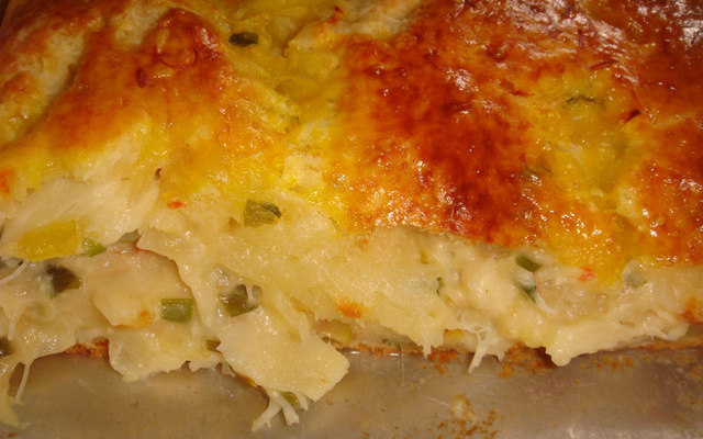 Enrolado de bacalhau maravilhoso