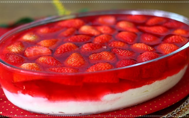Sobremesa de morango