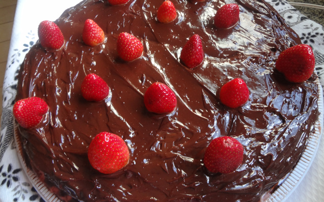 Bolo sensação de morango