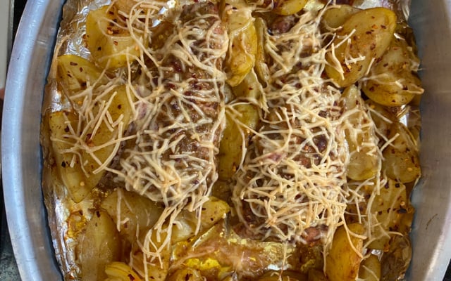 Filé mignon suíno ao curry