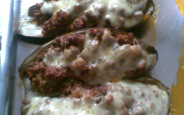 Barquinho de berinjela