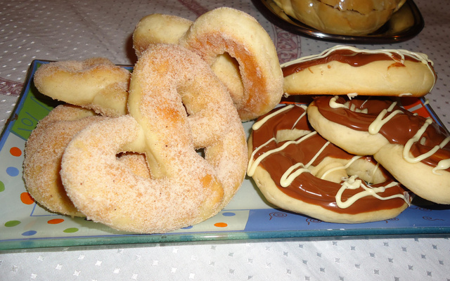 Pretzel de açúcar e canela