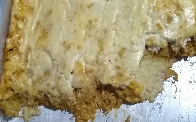 Torta de frango cremoso de liquidificador