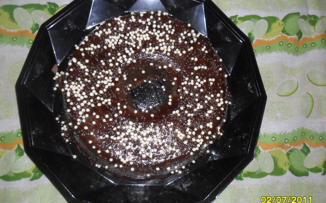 Bolo de chocolate de microondas