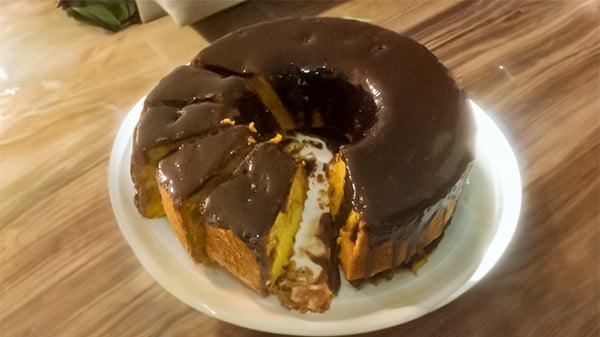 Bolo de cenoura fofinho