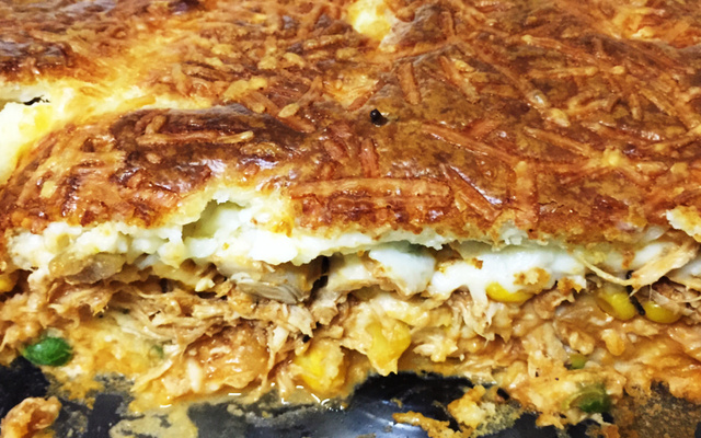 Torta de frango cremosa da Aline