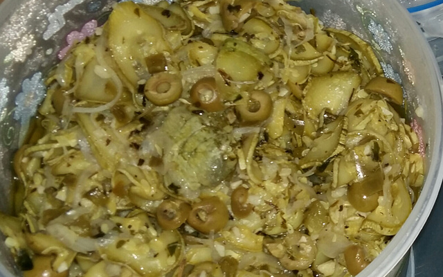 Antepasto de abobrinha italiana