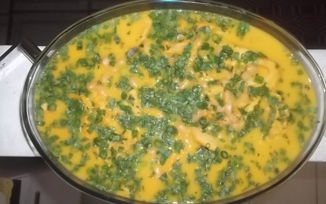 Dobradinha ao leite de coco com feijão branco