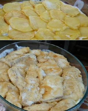 Parmegiana de peixe da Drica