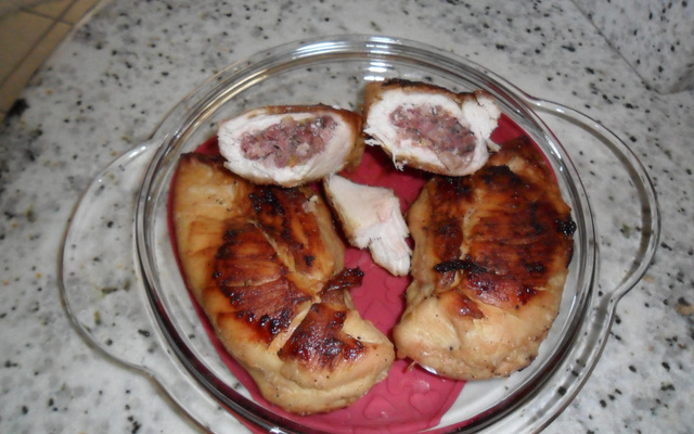 Peito de frango recheado