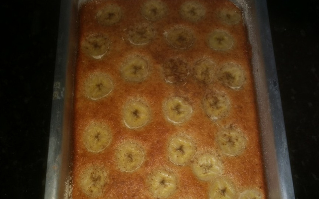 Bolo de banana com aveia