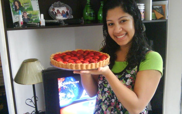 Torta de morango da Dani