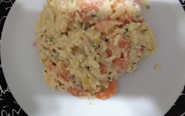 Camarão com arroz de coco