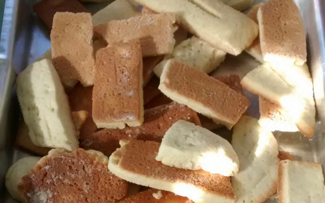 Bolacha caseira de baunilha