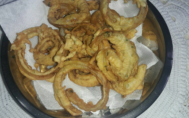 Massa para empanar berinjela e cebola