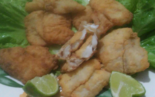 Filé de peixe à milanesa