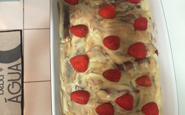 Pavê de baunilha e chocolate