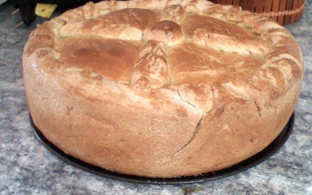 Torta de frango com massa podre