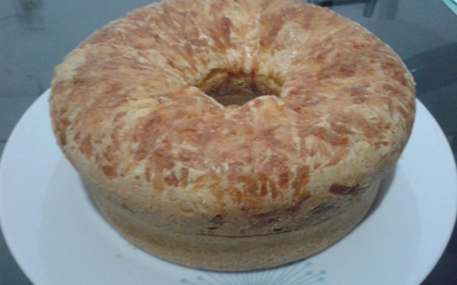 Bolo de goma com queijo delicioso