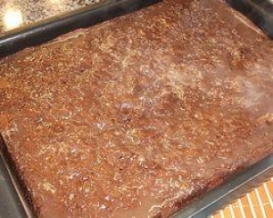 Bolo de chocolate  de banho tomado