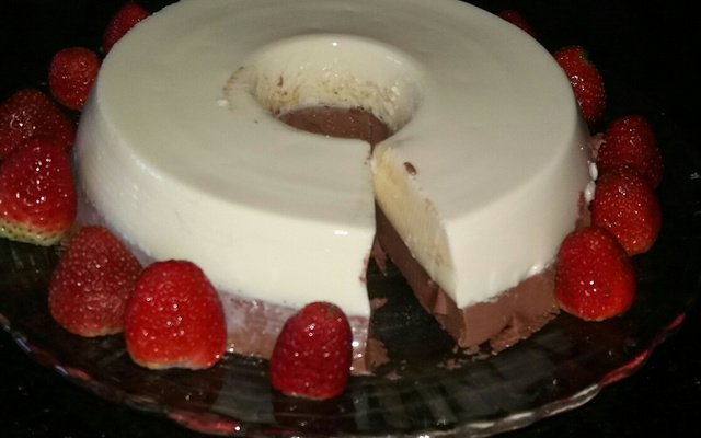 Pudim de creme de avelã de geladeira