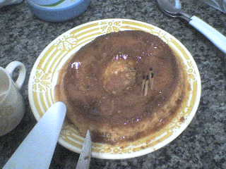 Pudim de leite condensado com creme de leite