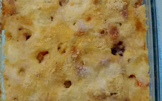 Souflé de legumes com queijo