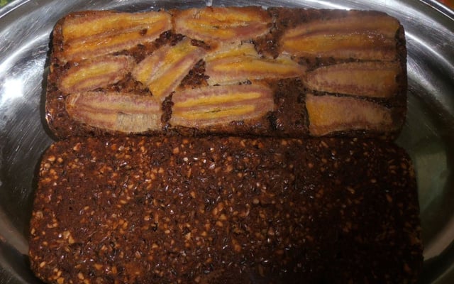 Bolo de banana sem farinha e sem açúcar
