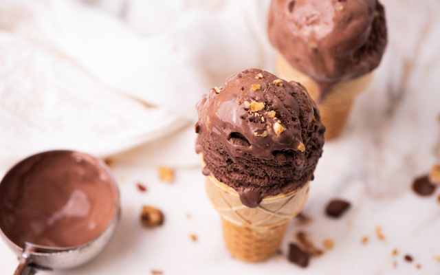 Sorvete de Chocolate à Base de Philadelphia