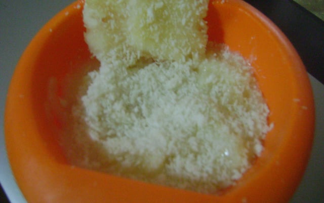 Creme de coco com abacaxi fácil