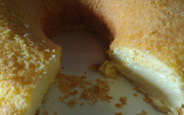 Bolo de fubá cremoso diet