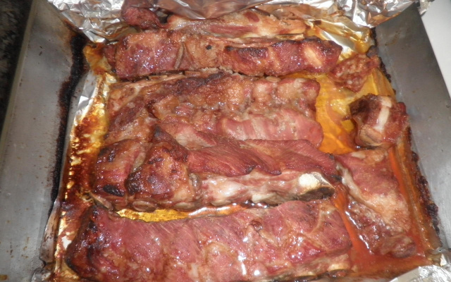 Costelinha de Porco no Mel e Sal Grosso